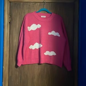 Macy’s pink cloud knit sweater size 3x